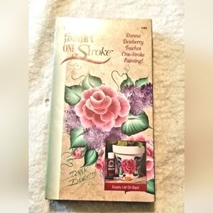 One stroke folk art Donna Dewberry vhs tape art instruction